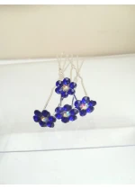 Фуркети за коса с кристали цвят розово Blue Blossom
